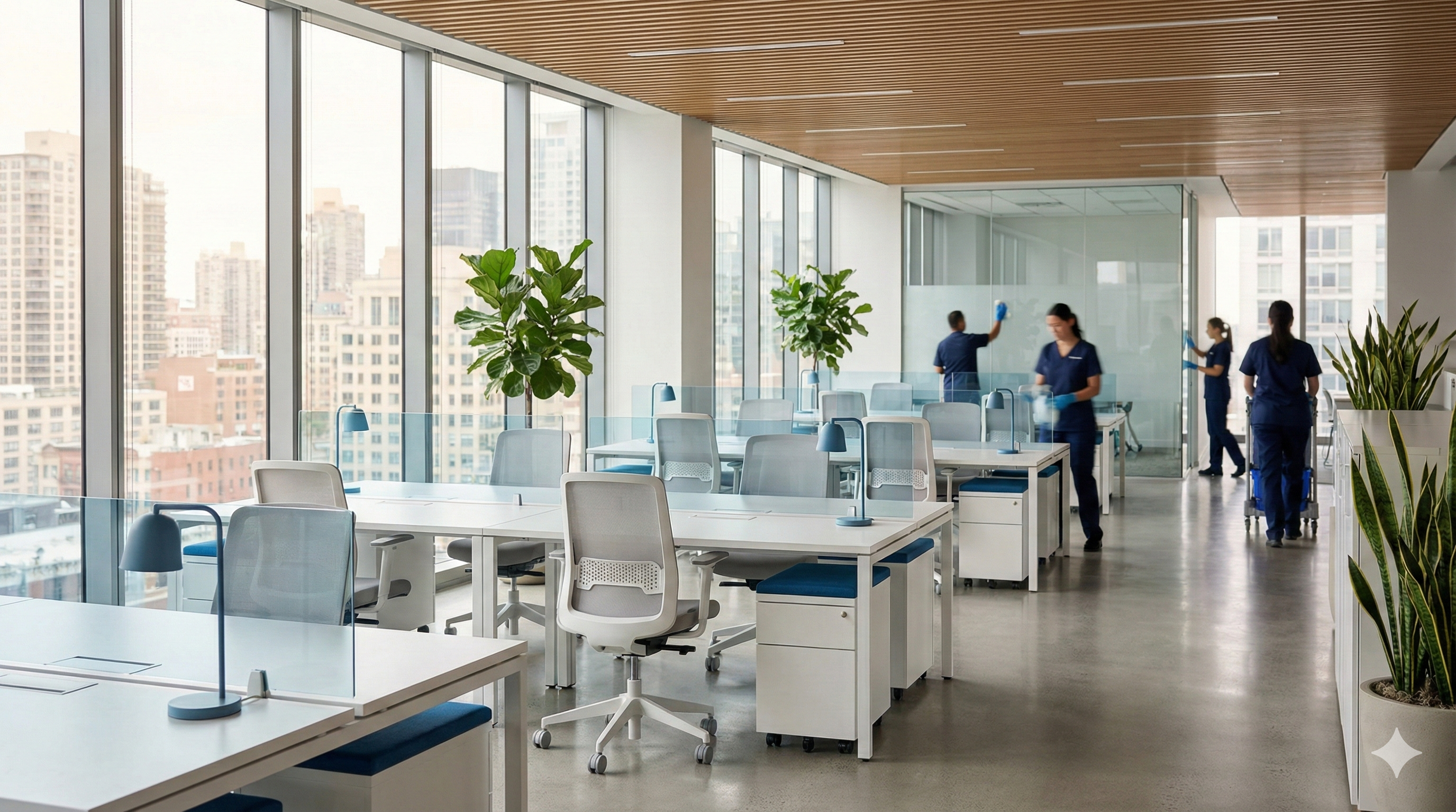 Birou modern și curat